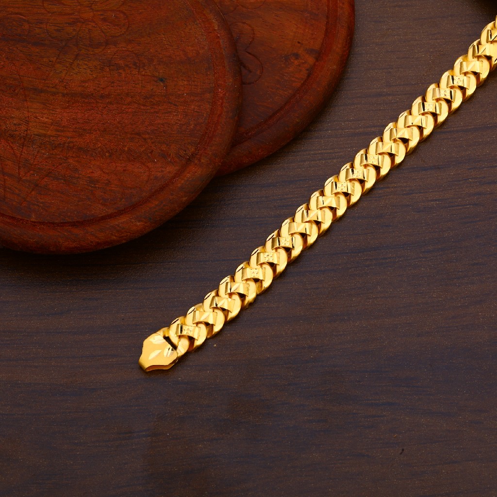 916 Gold Hallmark Bracelet MPB169 - Image 3