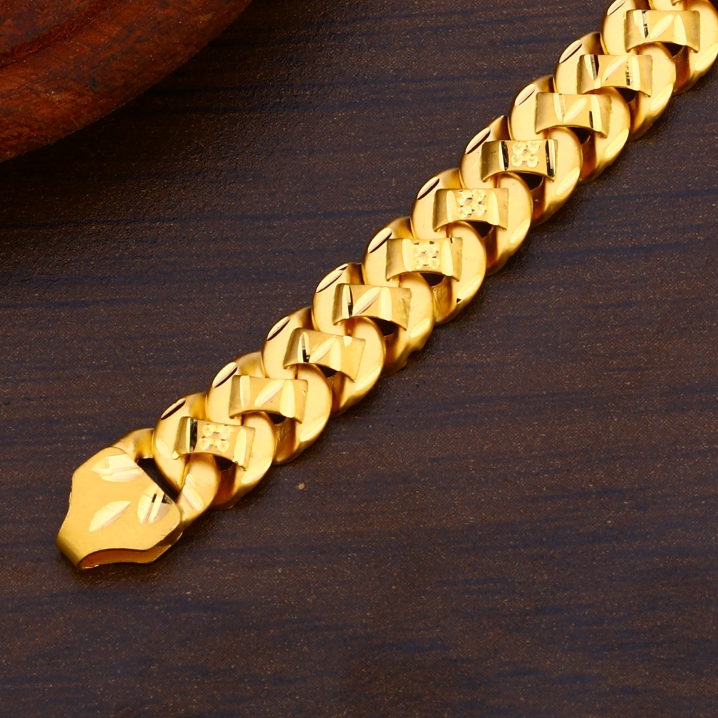 916 Gold Hallmark Bracelet MPB169 - Image 2
