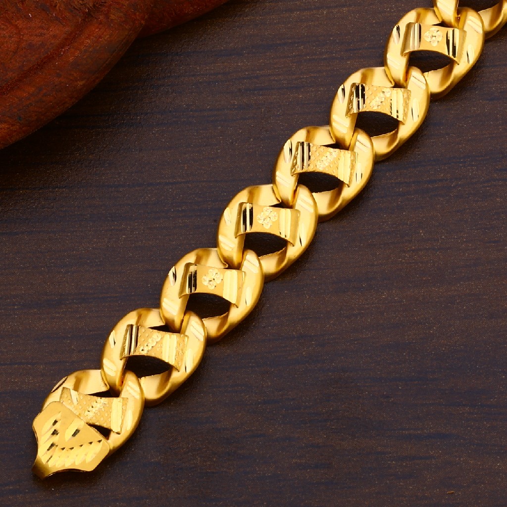 916 Gold Exclusive Fancy Bracelet MPB160 - Image 3