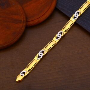 916 Gold Designer Mens Bracelet MPB174