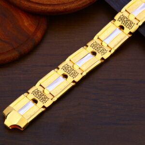916 Gold Classic Mens Bracelet MPB189