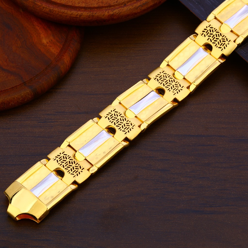 916 Gold Classic Mens Bracelet MPB189