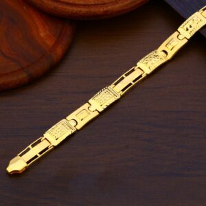 916 Gold Classic Mens Bracelet MPB197