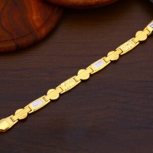 916 Gold fancy Mens Bracele MPB220