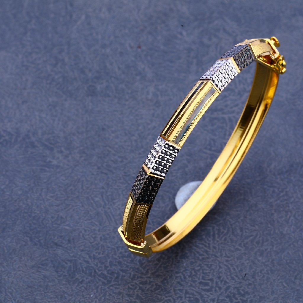 916 Gold Cz Punjabi Kada MPLKB234