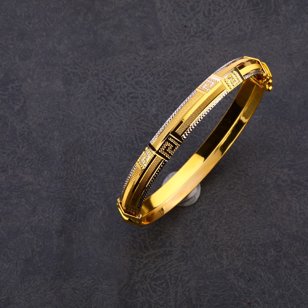 916 Gold Classic Designer Kada MPLKB36