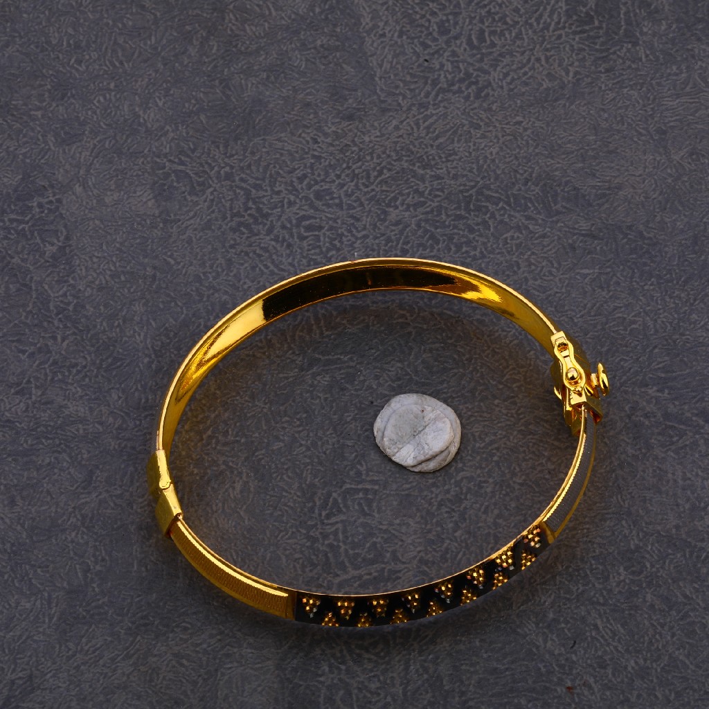 916 Gold Stylish Punjabi Lock kada MPLKB38 - Image 3