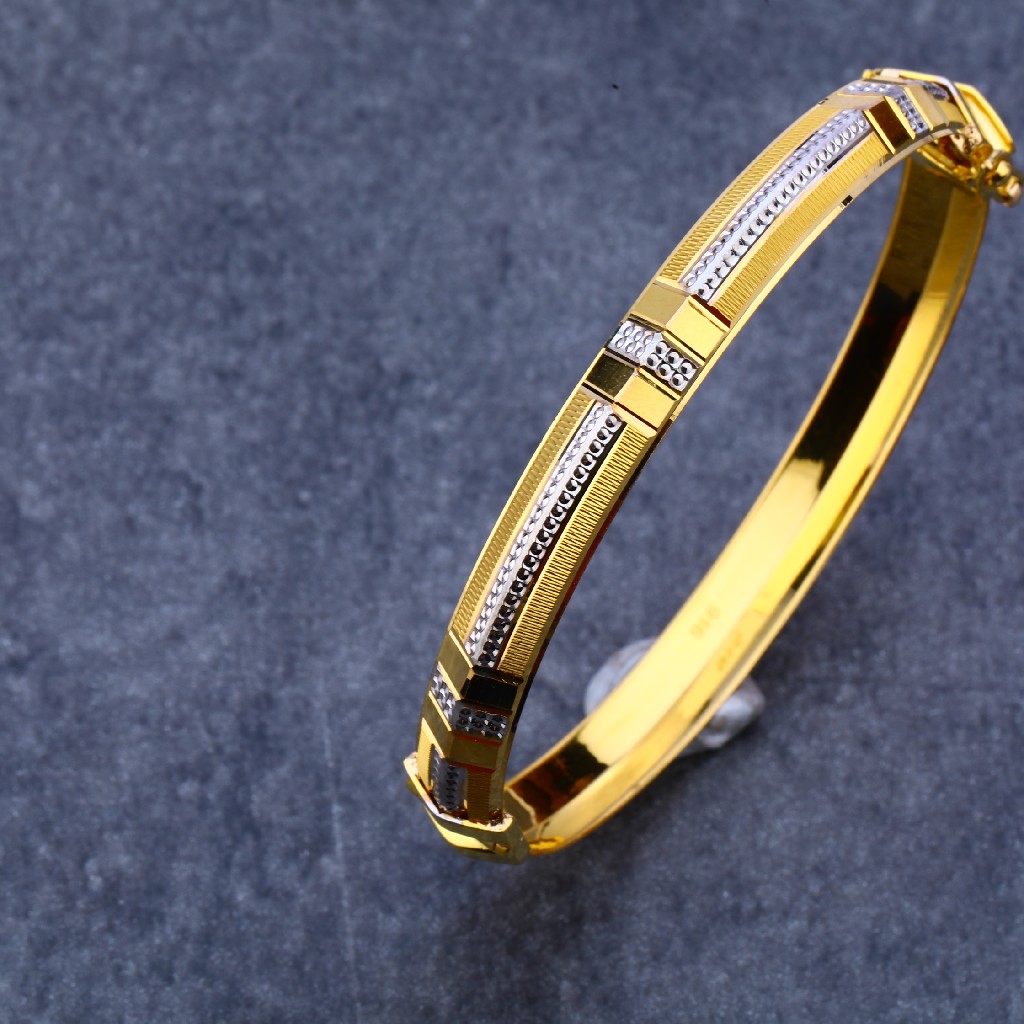 916 Gold Mens Punjabi Kada MPLKB49