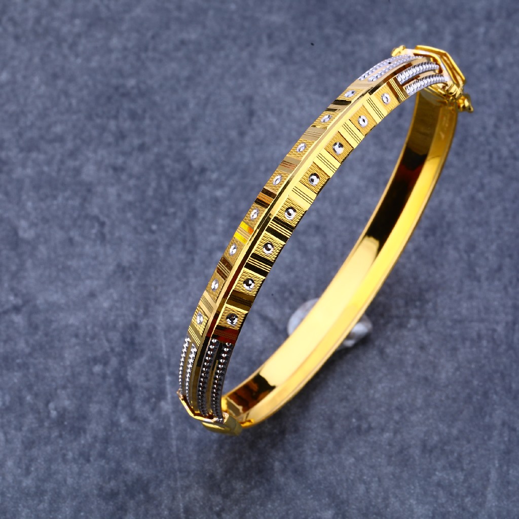 22kt Gold Designer punjabi Bangle MPLKB48 - Image 2