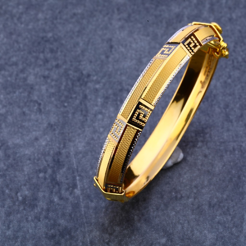 916 Gold Mens Punjabi Kada MPLKB46