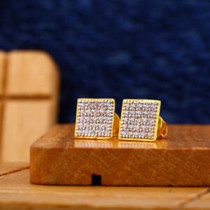 916 Gold Classic Mens Earring ME10