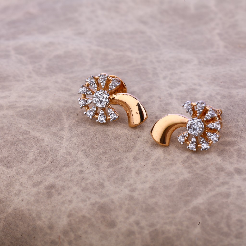 750 Regular Rose Gold Earring RE50