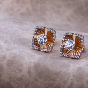 750 Exclusive Fancy Rose Gold Earring RE53