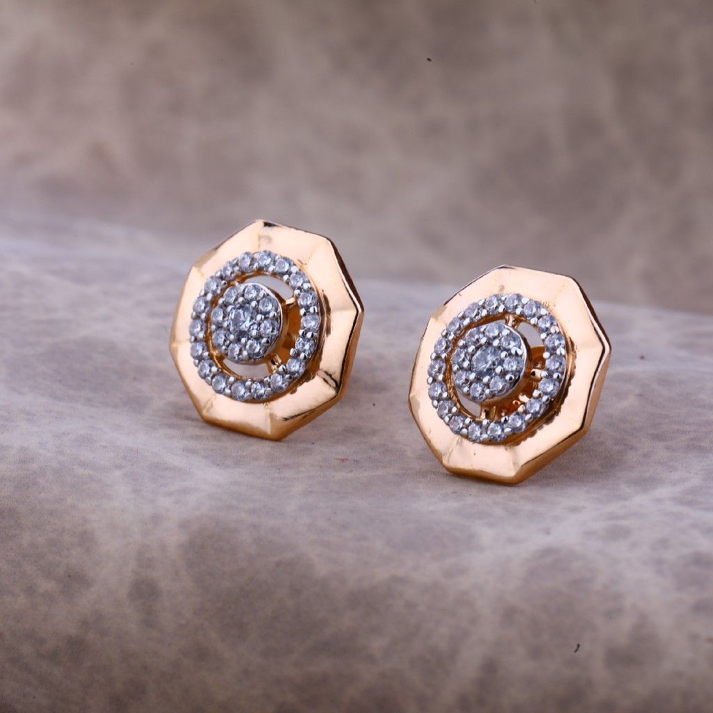 18kt Rose Gold Fancy Earring RE64