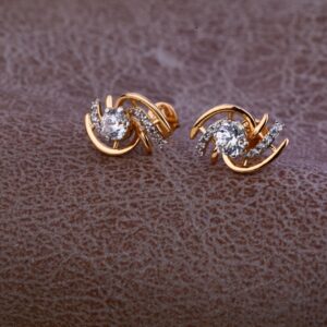 750 Rose Gold Design Earring RE75