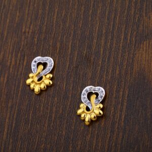 22ct Gold Designer Fancy Earring Tops LTE03
