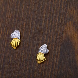 916 Gold Cz Stylish Tops LTE06