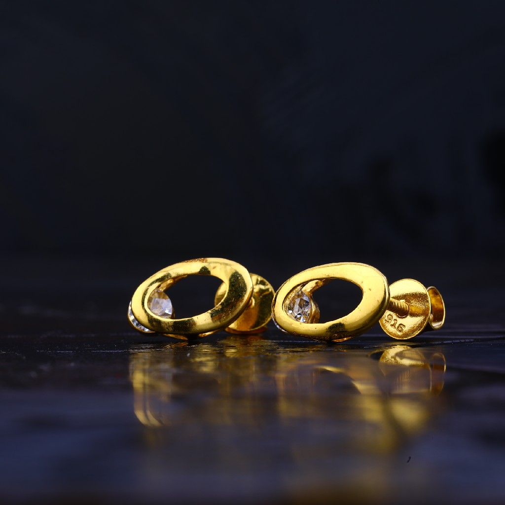 916 Gold Hallmark Earring LSE24