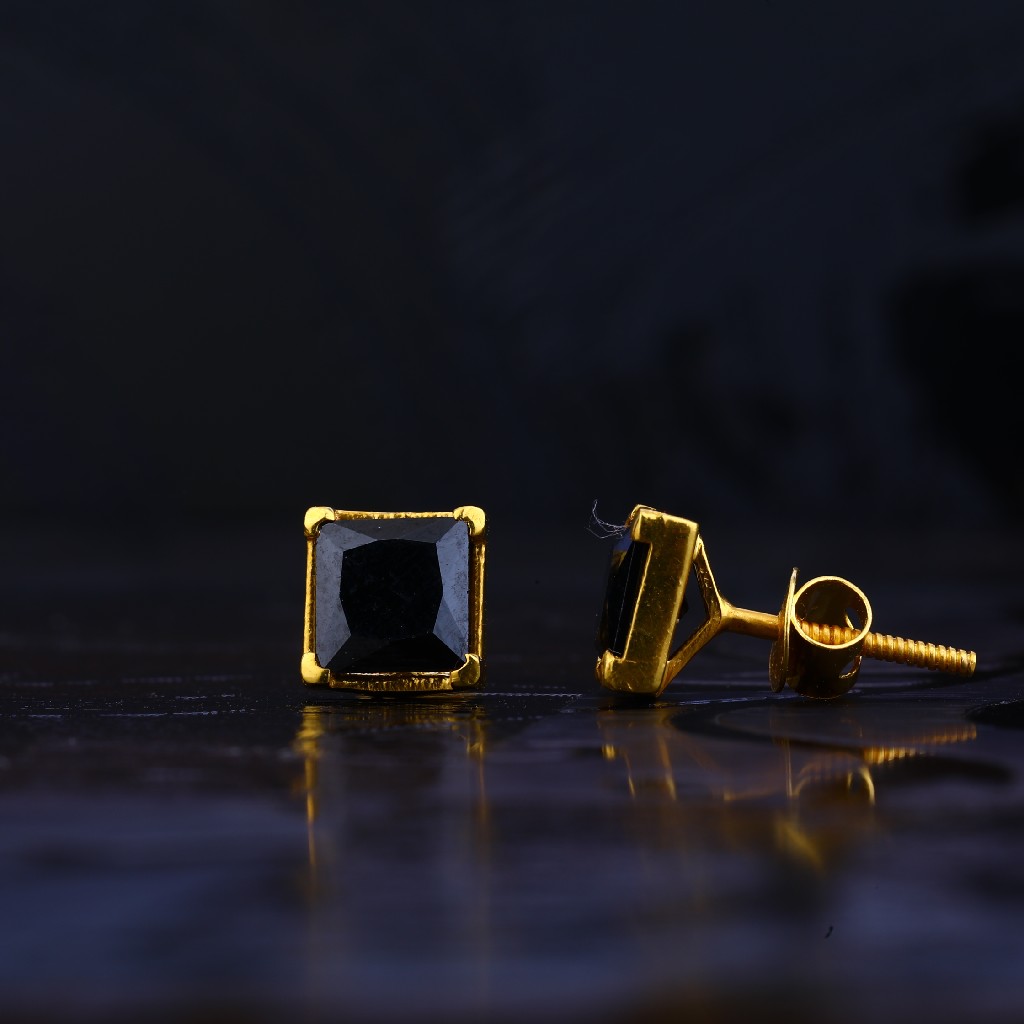 916 square color gemstone earring lse36
