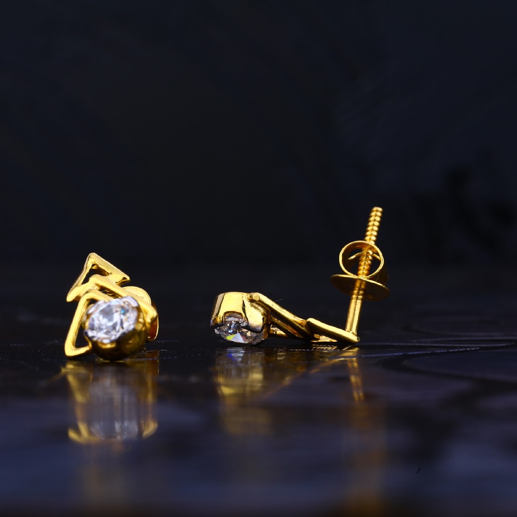 916 gold fancy hallmark ladies earring lse53