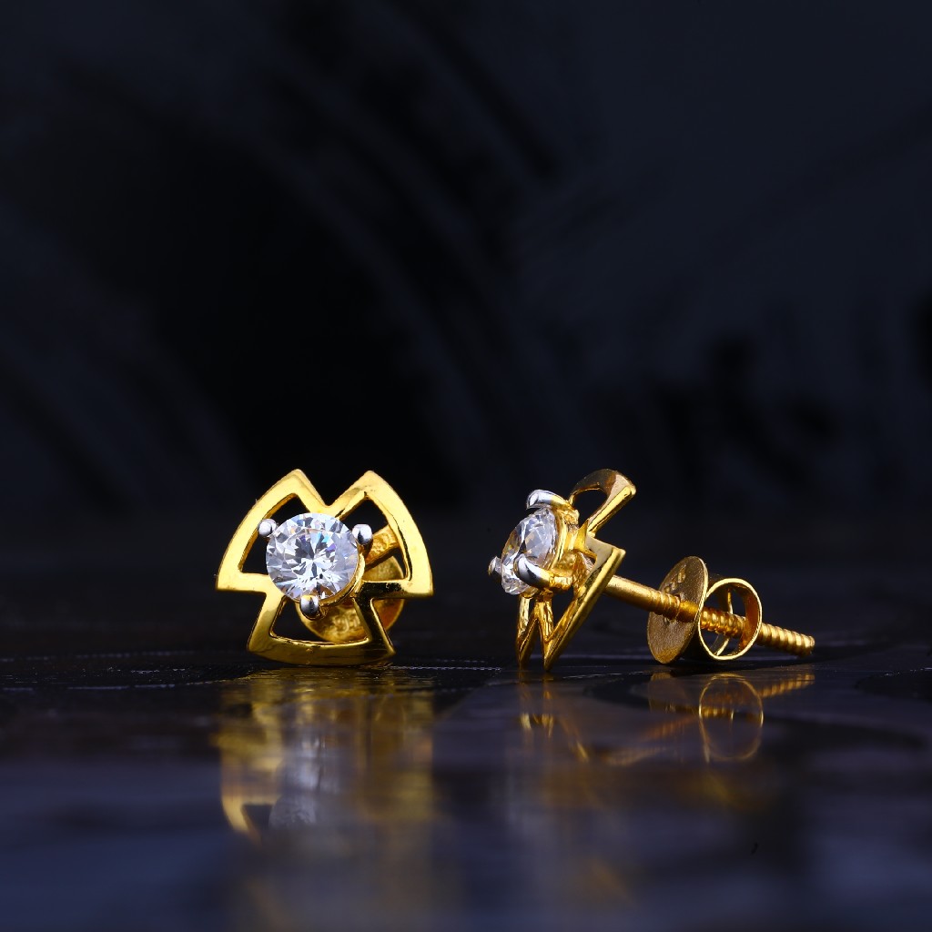 916 Solitare Fancy Earring LSE70