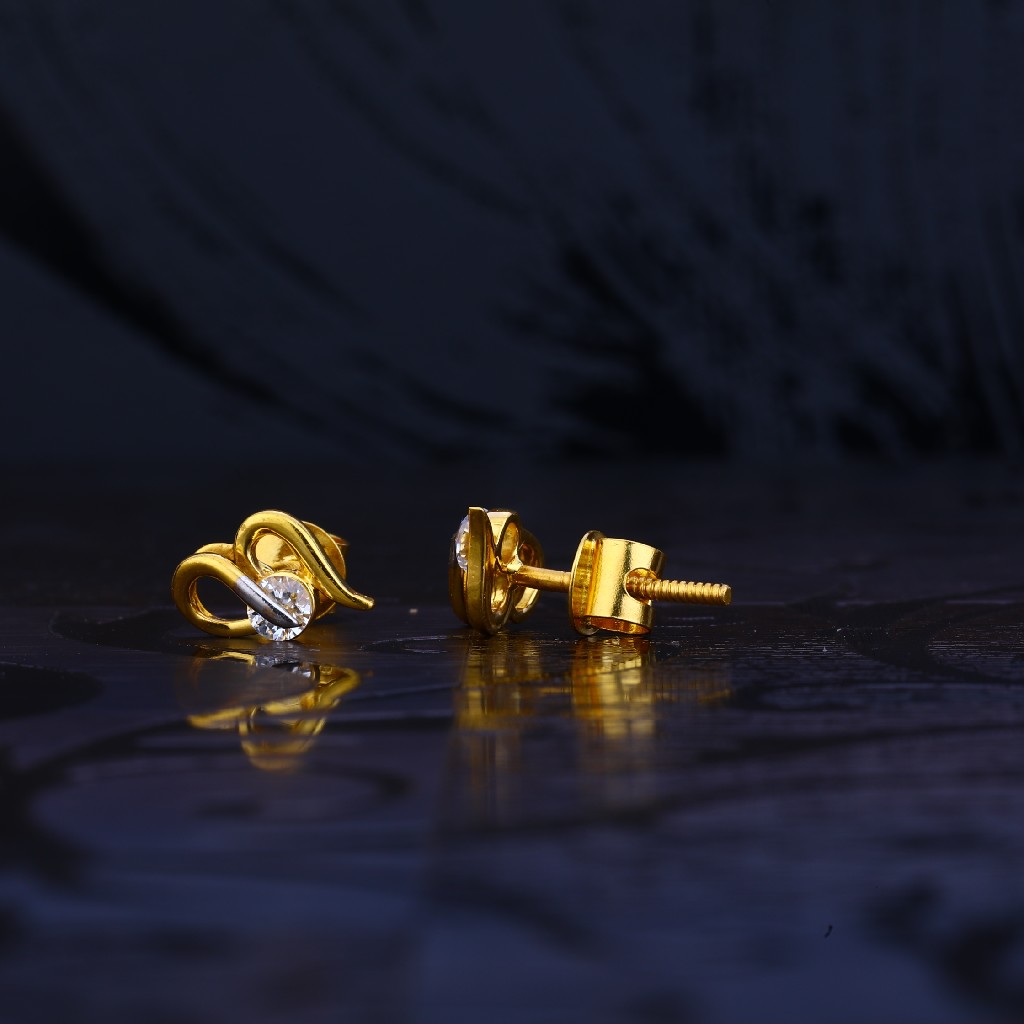 22ct Gold Designer Ladies Earring LSE97
