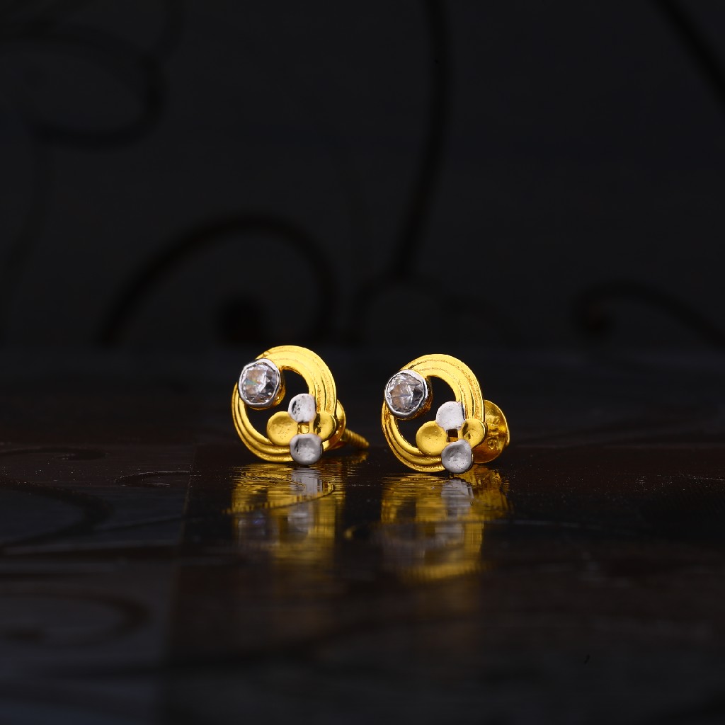 22kt Gold Round Shape Earring LSE101