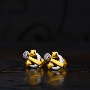 22kt Gold Classic Earring of Solitare LSE117