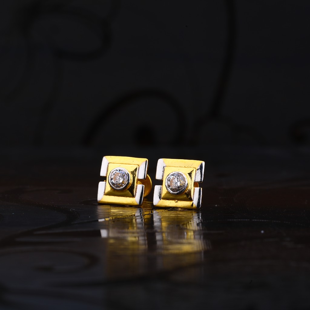 22kt Gold Square Shape Earring LSE131