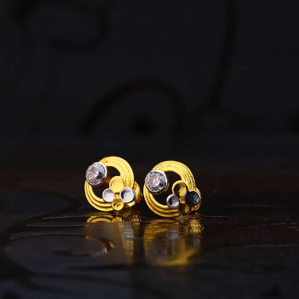 916 Gold Classic Earring LSE163