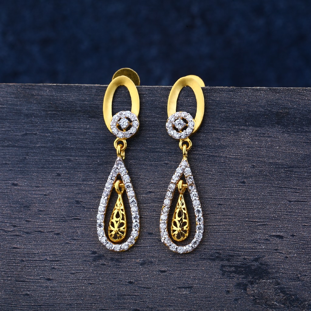 916 Gold Classic Zummar Earrings LJE131