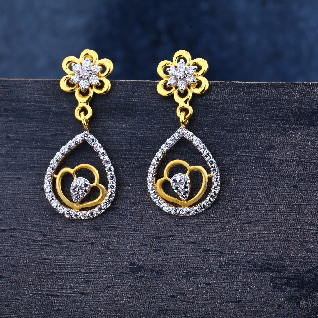 916 Gold Designer Jhummar Earrings LJE132