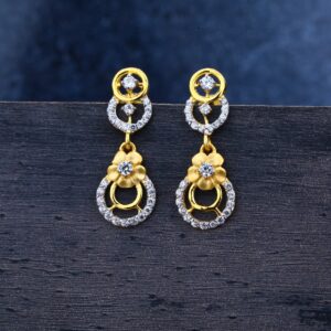 916 Gold Hallmark Earrings LJE133