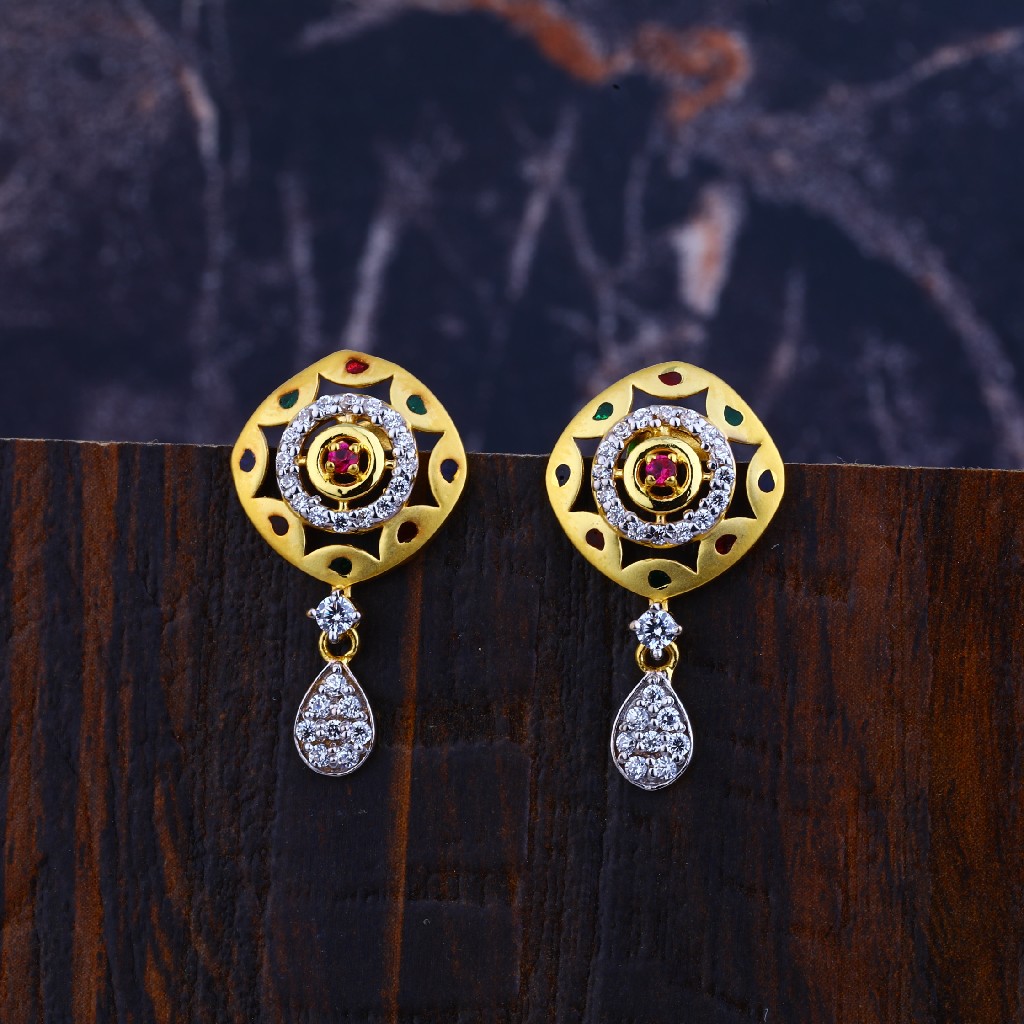 916 CZ Stylish  Gold  Women's Earring LFE281
