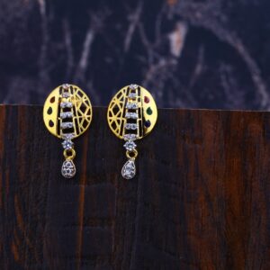 916 Gold Hallmark Fancy Women's Earring LFE293