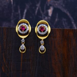 916 Gold Hallmark Ladies Earring LFE305
