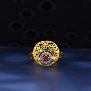916 Gold Classic Designer Ring LR22