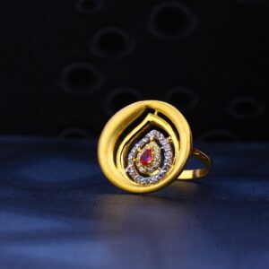 22kt Gold Stylish Hallmark Ring LR40