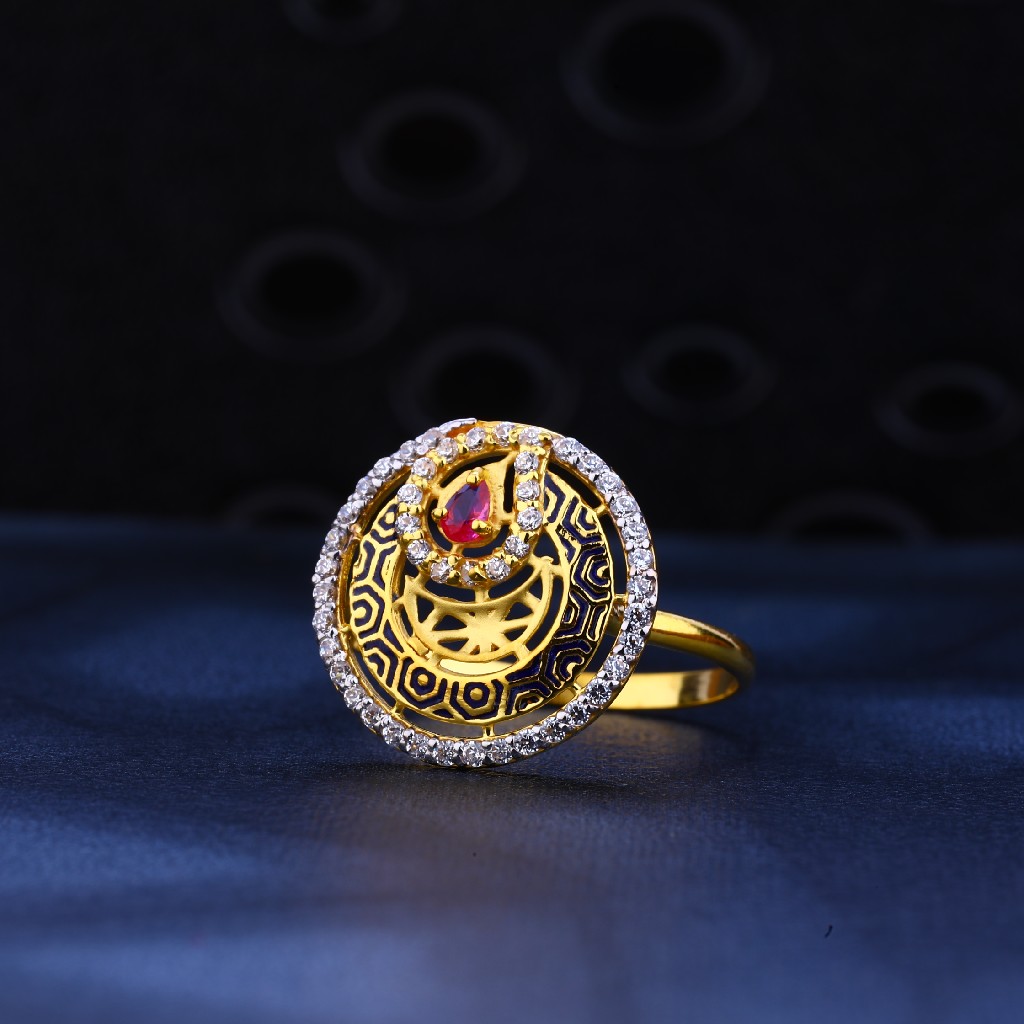 916 Gold Designer Ladies Ring LR71