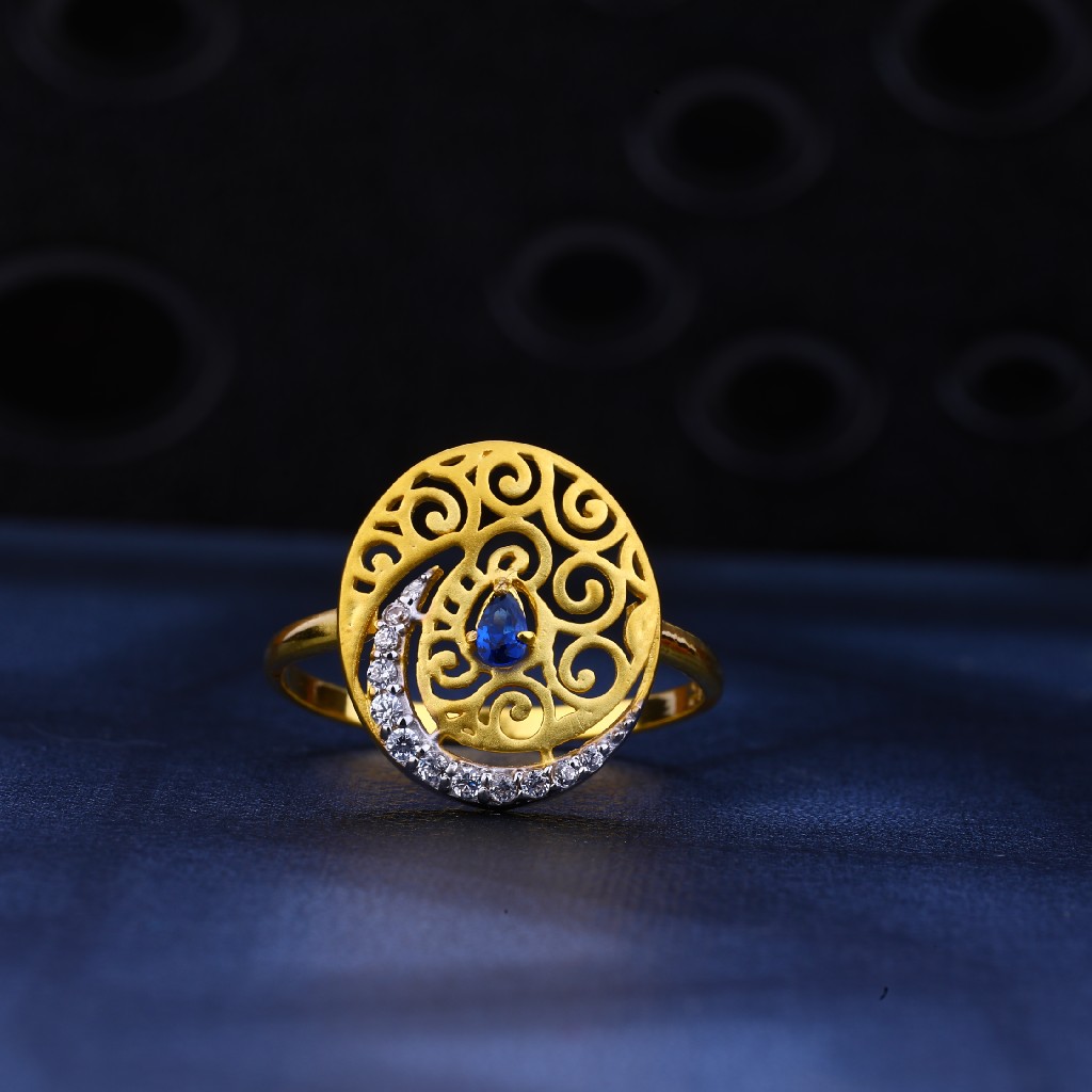 22kt Gold Designer Ladies Ring LR109