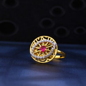 22kt Gold Stylish Ring LR110