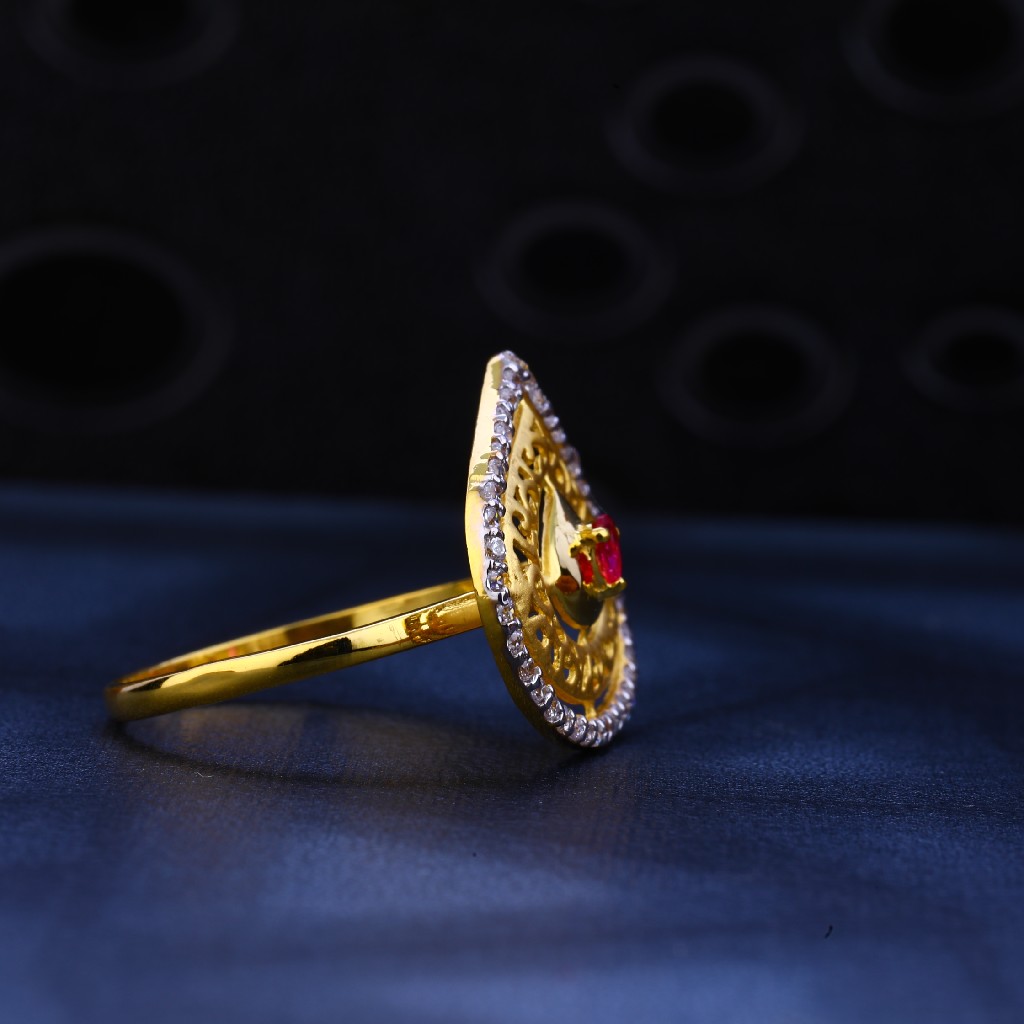 22ct Gold Hallmark Ring LR116 - Image 4