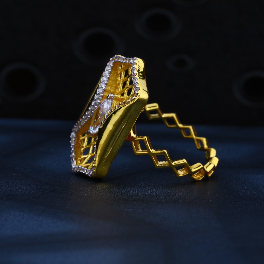 916 Gold Designer Ring LR08 - Image 5