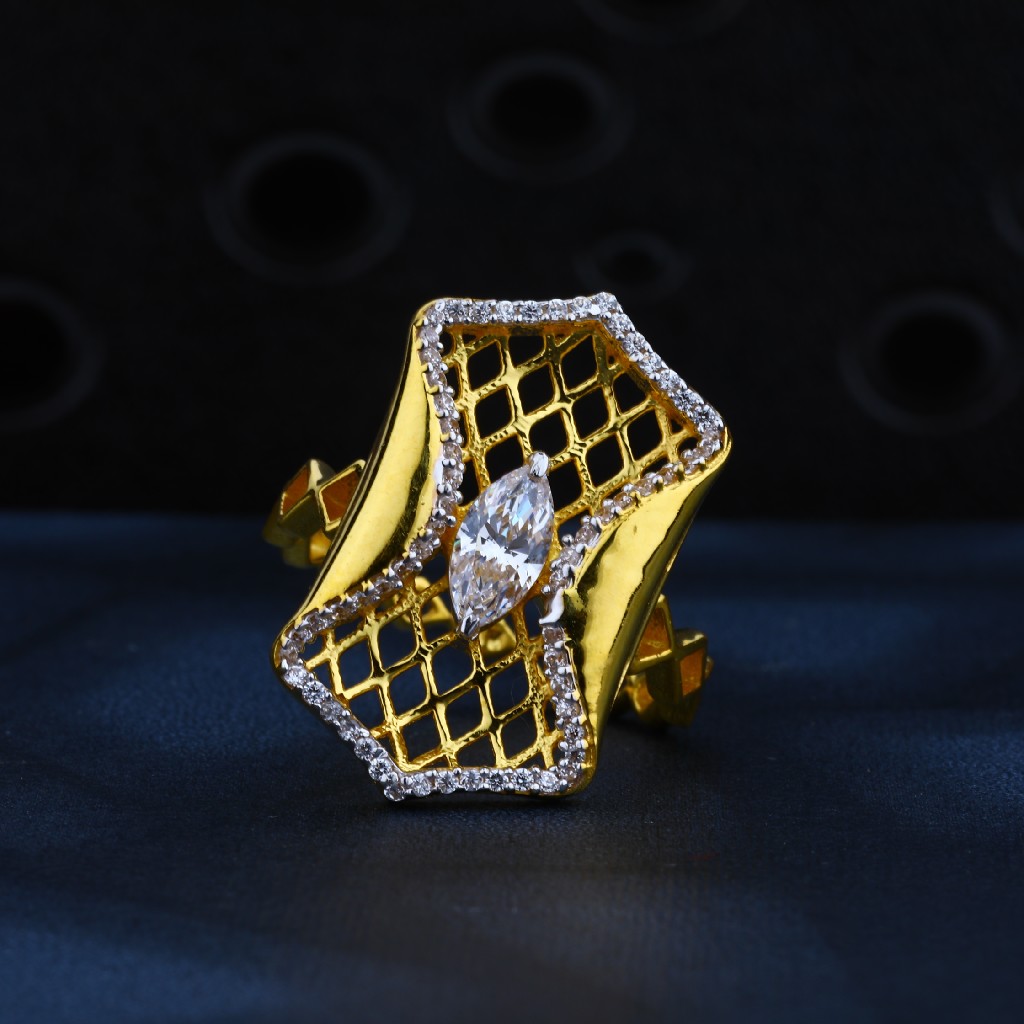 916 Gold Designer Ring LR08 - Image 2