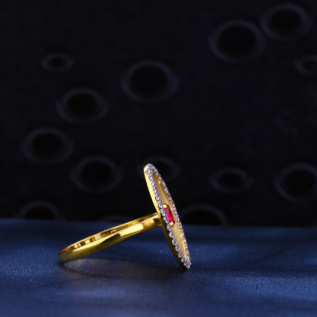22kt Gold color Gemstone Ring LR14 - Image 3