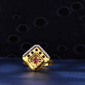 22ct Square Shape Design Ring LR20