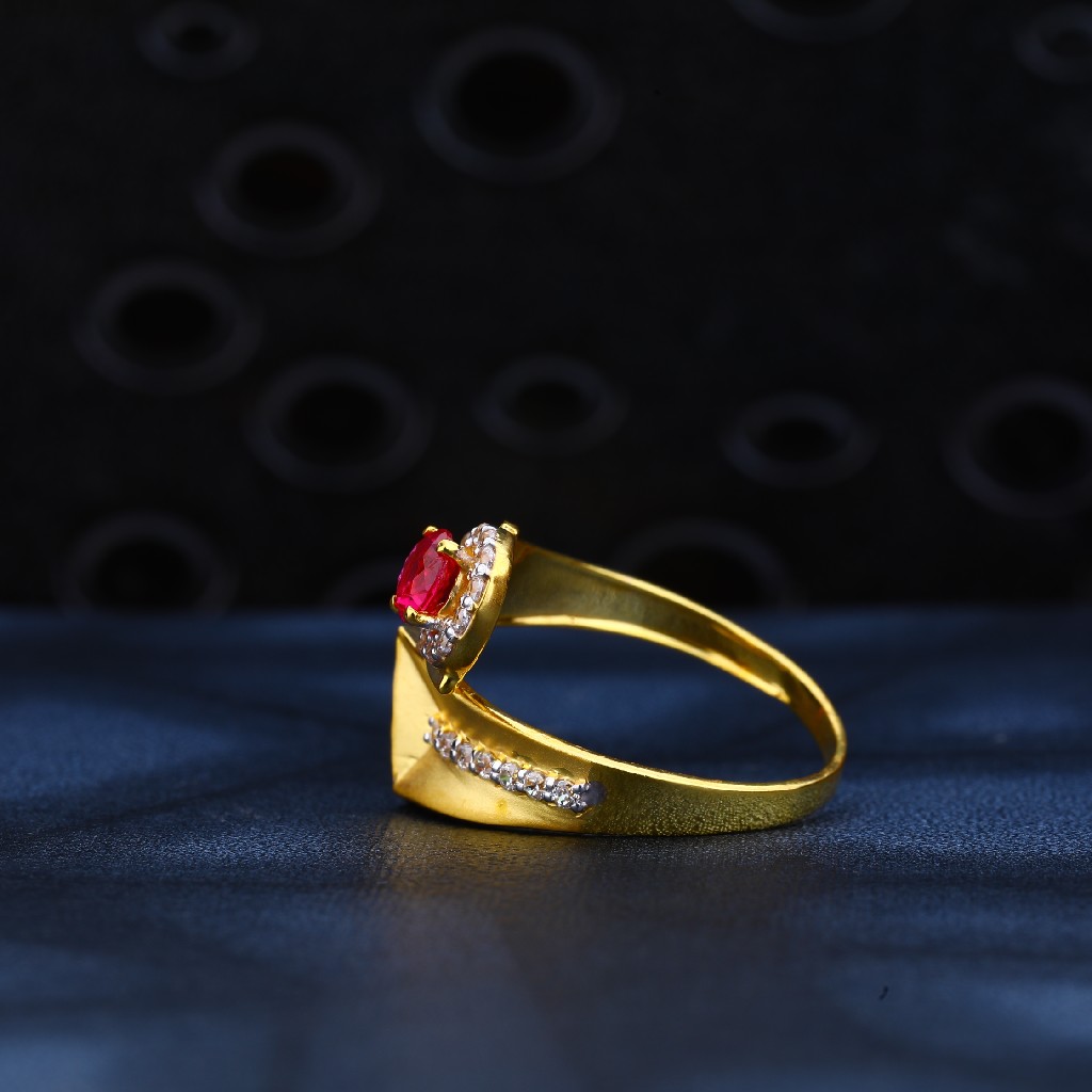 22ct Gold Exclusive Cz Ring LR175 - Image 3