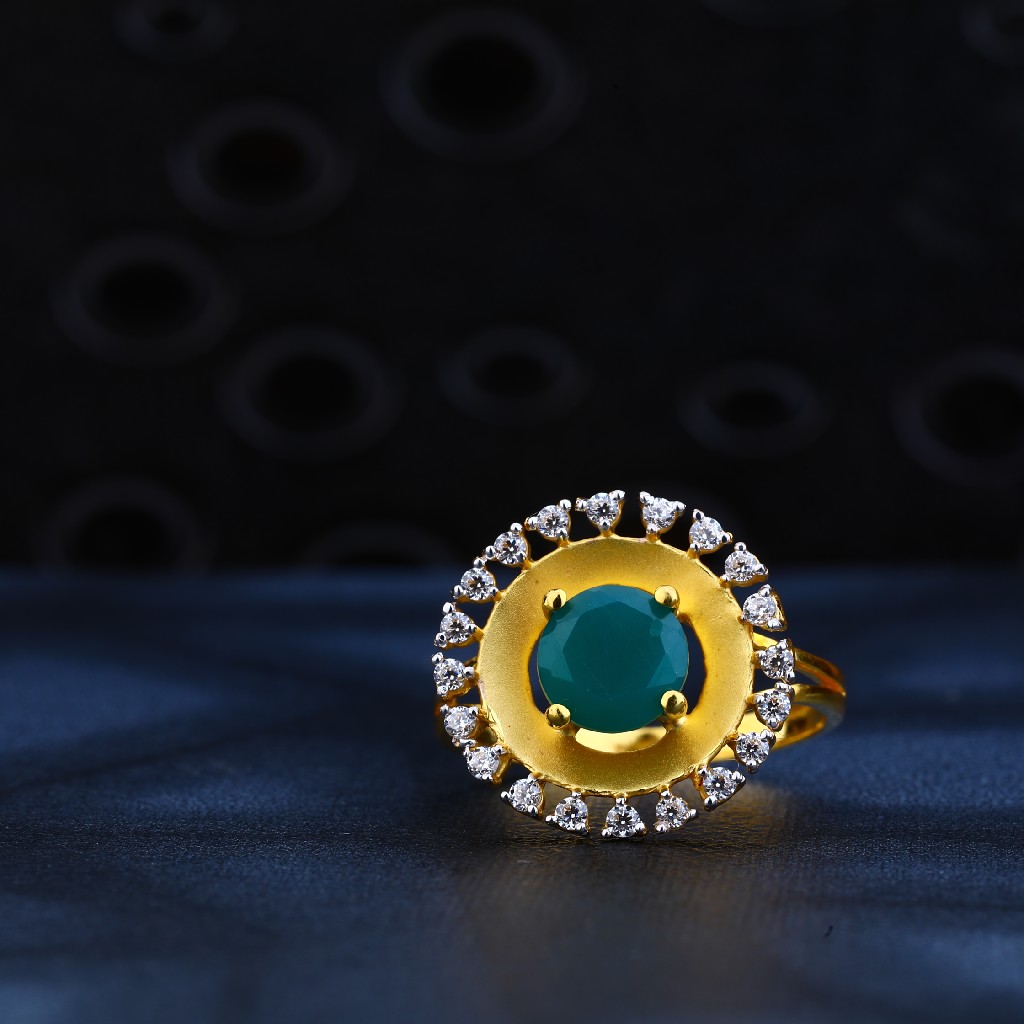 916 Gold Designer Stylish Ring LR179
