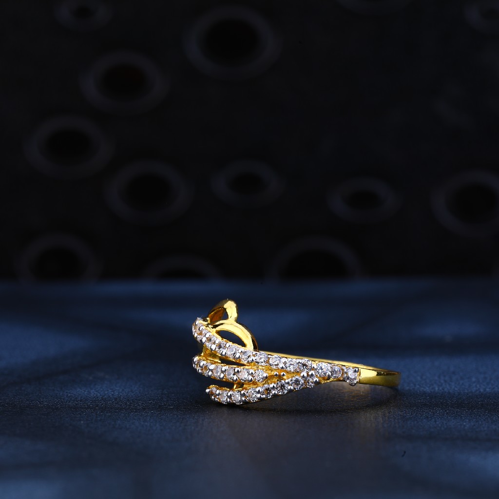 22ct Gold Cz Designer Ring LR172