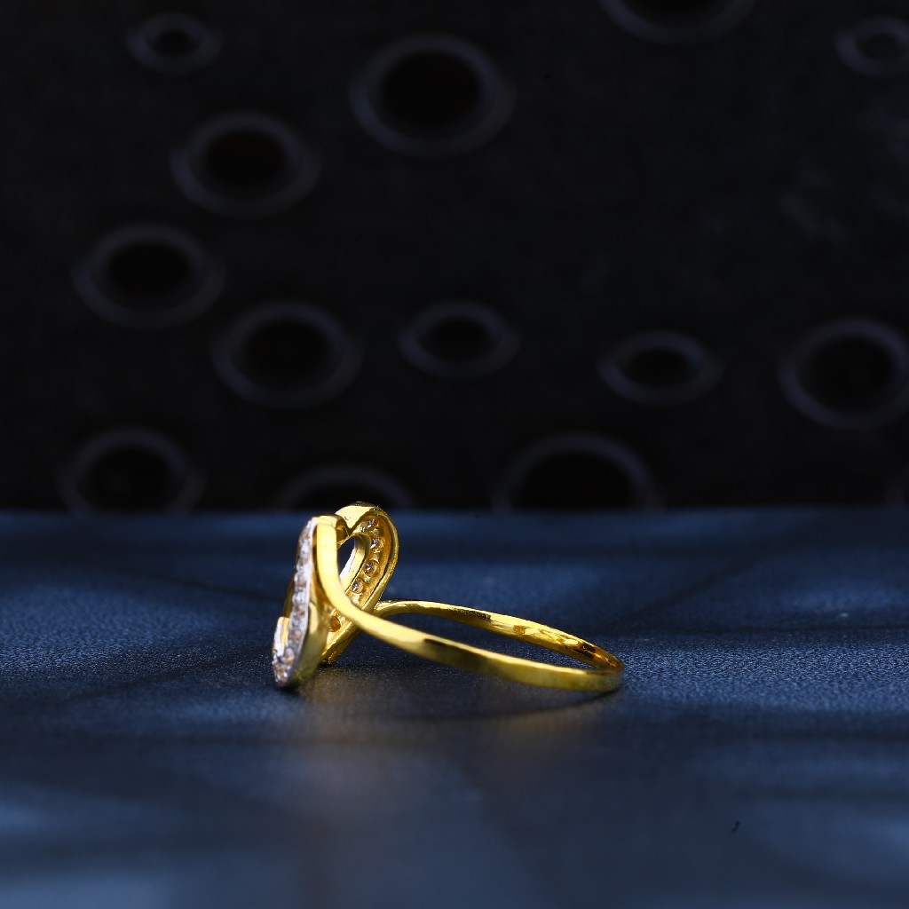 22ct Gold Exclusive Cz Stylish Ring LR142 - Image 4